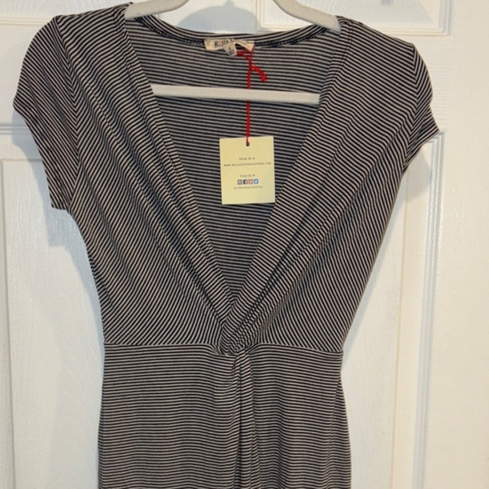 Rolla Coster Black and White Midi Dress